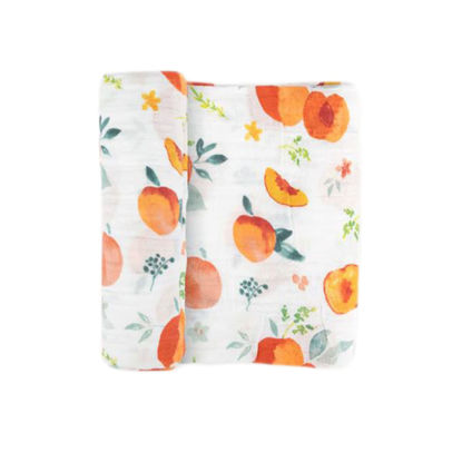 Picture of Little Unicorn - Georgia Peach Cotton Muslin Swaddle Blanket | Single | 100% Cotton | Super Soft | Newborns and Infants | Large 47” x 47” | Machine Washable