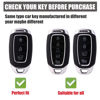 Picture of Gematay for Hyundai Key Fob Cover with Keychain Lanyard, Soft TPU Key Fob Protector Shell Compatible with Hyundai Kona Santa Fe Elantra GT Veloster Accent Venue Smart Remote Case
