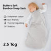 Picture of BubblePanda Rayon Made From Bamboo Sleep Sack 18-24 Months 2.5 Tog Winter Toddler Sleep Sack 2t for Babies Soft Warm Quilted Baby Wearable Blanket 2-Way Zipper Thick Baby Sleeping Bag