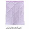 Picture of NTBAY Down Alternative Oversized Toddler Comforter, Super Soft and Warm Solid Color Baby Crib Quilted Blanket, 43x60 inches, Light Purple