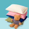 Picture of FLXXIE 2 Pack Microfiber Toddler Pillowcases, 14x20 Inches Fits Pillow Sized 12x16, 13x18 or 14x20, Soft and Cozy Small Travel Pillow Covers with Envelope Closure, Blue
