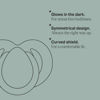 Picture of Tommee Tippee Nighttime Pacifiers, 0-6 Months, 6 Pack of Glow in The Dark Pacifiers with Symmetrical Silicone baglet