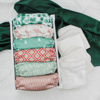 Picture of Mama Koala 3.0 Cloth Diapers for Babies with AWJ Lining, 6 Pack with 6 5-Layer Natural Cloth Diaper Inserts - Reusable and Washable Pocket Diapers(A-Calm Spring)
