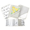 Picture of Spasilk Bath Hooded Towels & Washcloths Set for Babies, 23-Piece Gift Set, Grey, (Gift GBA23 0501)