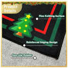 Picture of Drum Rug, Drum Mat with Non-Slip Grip Bottom(4x5.3Ft), Ideal Gift for Drummer, Drum Carpet for Noise Reduction, Drum Pad for Jazz Drum & Electric Drum Set, Drum Accessories, 47 x 63in, Red & Green