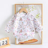 Picture of YeeLauf Sleeved Bib,5 Pack,Waterproof Shirt Bibs for Baby 3-24 Months Wipe Clean