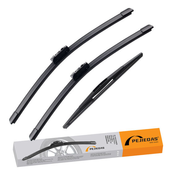 Picture of PEJIEDAS 3 Wiper Blades for Subaru Outback 2020 2021 2022, OE Genuine Replacement (26″/18″ Front Wiper + 16″ Rear Wiper)