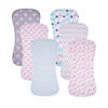 Picture of 6 Pack Cotton Baby Burp Cloths Extra Absorbent Soft for Baby Boys and Girls (Pink02)