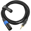 Picture of JOMLEY Unbalanced XLR to 3.5mm Cable, 10ft, for Laptop, Personal Computer, Smartphone, Speaker, Tablet