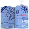 Picture of Cerebelly Baby Food Pouches Stage 1 - Purple Carrot Blueberry Smoothie (4 oz, Pack of 12), Organic Fruit & Veggie Purees, Great Toddler Snacks