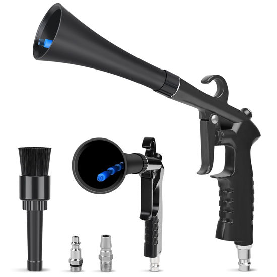 Picture of Car Cleaning Gun Detailing Interior Dryer Air Blow Gun, High Pressure Blower Gun, Car Detailing Kit Interior Cleaner, Car Detailing Tools for Car Quickly Blasts Dirt and Dust Works with Air