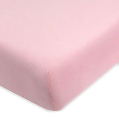 Picture of HonestBaby Fitted Crib Sheets Fits Standard Mattress Bassinet, Mini Prints 100% Organic Cotton Baby Boys, Girls, Unisex, Strawberry Cream Fitted Crib Sheet, One Size