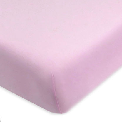 Picture of HonestBaby Fitted Crib Sheets Fits Standard Mattress Bassinet, Mini Prints 100% Organic Cotton Baby Boys, Girls, Unisex, Lavender Fitted Crib Sheet, One Size