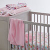 Picture of HonestBaby Fitted Crib Sheets Fits Standard Mattress Bassinet, Mini Prints 100% Organic Cotton Baby Boys, Girls, Unisex, Rose Blossom, One Size
