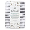 Picture of HonestBaby Fitted Crib Sheets Fits Standard Mattress Bassinet, Mini Prints 100% Organic Cotton Baby Boys, Girls, Unisex, Sketchy Stripe, One Size