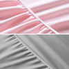 Picture of Waterproof Bassinet Sheets Fit for Halo, Dream on Me, Ingenuity, Fisher Price, Delta, Graco and Other Oval Bassinet Mattress, 2 Pack, Ultra Soft Microfiber Sheets, Grey & Pink