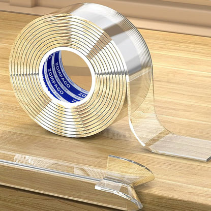 Picture of ZOMPAGO Clear Soft Corner Protectors for Furniture Strip,Sharp Edge & Table Bumper,Window Edge,Wall Protector, Soft Corner Guards Safe for Proof,Table Corner Protectors in Family,1.8in x13FT