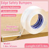 Picture of ZOMPAGO Clear Soft Corner Protectors for Furniture Strip,Sharp Edge & Table Bumper,Window Edge,Wall Protector, Soft Corner Guards Safe for Proof,Table Corner Protectors in Family,1.8in x13FT