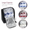 Picture of Momcozy Insulated Baby Bottle Bag, Multi-Function Breastmilk Cooler Bag, Fits 6 Baby Bottles Up to 9oz, With Strap and PP Compartment, Baby Bottle Cooler Bag for Nursing Mom Daycare, Black
