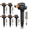 Picture of UF646 Ignition Coil & SP534 Double Iridium Spark Plug for 11-17 Ford F-150 Explorer Expedition Taurus Transit-150 250 350/Lincoln MKS MKT Navigator V6 3.5L Turbo BL3Z12029C DG549 C1814 5C1871