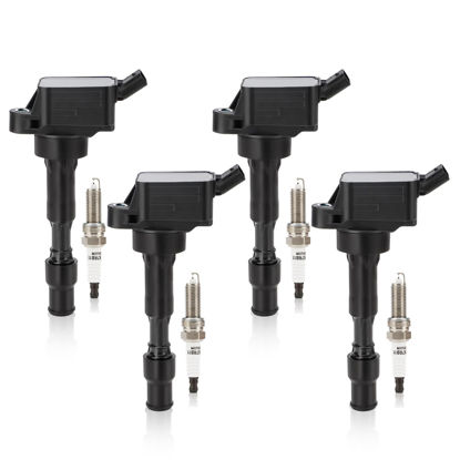 Picture of UF816 Ignition Coil & 9723 Double Iridium Spark Plug for Hyundai 16-20 Elantra,18-21 Kona,15-19 Sonata,19-21 Veloster/Kia 17-22 Forte,20-22 Forte5,17-20 Optima,21-22 Seltos,19-22 Soul 273002E601