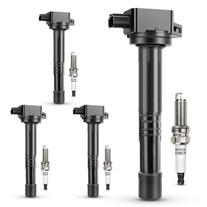 Picture of UF602 Ignition Coil & 97390 Double Iridium Spark Plug for 2.4L Honda 08-12 Accord,10-14 CR-V,12-15 Civic,12-15 Crosstour/13-18 Acura ILX Relapces# 5C1719,C1662,30520-R40-007