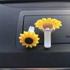 Picture of ZOSTLAND Flower Car Air Vent Clip Decoration,Car Air Fresheners, Smiling Face Car Vent Clip，Personalized Automotive Interior Decoration Accessories,Car Decor Gift for women,men (4pcs Sunflower)