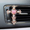 Picture of ZOSTLAND Rhinestone Car Decorative Clip,Car Air Fresheners,Metal Car Vent Clip,Bling Car Air Vent，Personalized Automotive Interior Decoration Accessories,Car Decor Gift for women,men (2pcs Cross)