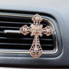 Picture of ZOSTLAND Rhinestone Car Decorative Clip,Car Air Fresheners,Metal Car Vent Clip,Bling Car Air Vent，Personalized Automotive Interior Decoration Accessories,Car Decor Gift for women,men (2pcs Cross)