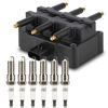 Picture of UF305 Ignition Coil & 3381 Double Iridium Spark Plug for Chrysler Pacifica Town & Country Voyager/Dodge Caravan Grand Caravan/Jeep Wrangler/VW Routan V6 Replaces# 56032520AB,56032520AC,C1442