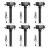 Picture of UF648 Ignition Coil &97390 Double Iridium Spark Plug For Chrysler 200 300 TOWN & COUNTRY/Dodge Avenger Challenger Charger Durango Grand Caravan Journey/Jeep Wrangler/Ram 1500 2500 3500 C1791 UF648