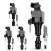 Picture of UF491 Ignition Coil & XP5263 Double Iridium Spark Plug for Buick Regal Verano Lacrosses/Chevy Cobalt Equinox Malibu Orlando HHR/GMC Terrain/Pontiac G5 G6/Saturn Replaces#UF645 D522C C1552 12638824