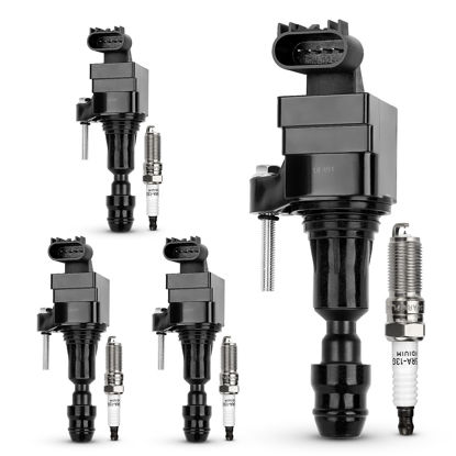 Picture of UF491 Ignition Coil & XP5263 Double Iridium Spark Plug for Buick Regal Verano Lacrosses/Chevy Cobalt Equinox Malibu Orlando HHR/GMC Terrain/Pontiac G5 G6/Saturn Replaces#UF645 D522C C1552 12638824