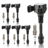 Picture of UF401 Ignition Coil & 4469 Double Iridium Spark Plug 6PCS for Nissan Altima Maxima Pathfinder Quest 350Z Frontier Xterra NV1500 NV2500 NV3500/Infiniti FX35 I35 QX4 G35 M35 Replaces# 22448-AL61C