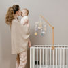Picture of Baby Crib Mobile Arm - Wooden Baby Mobile Crib Holder Height Adjustable for Hanging Baby Crib Attachment for Nursery Decor