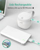 Picture of GROWNSY Pacifier Sanitizer Portable, UV Light Sanitizer on The Go, USB Charging Sanitizer Case, Mini Pacifier Sanitizer 99.99% Cleaned in 59 Seconds (White)