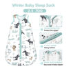 Picture of Mosebears Sleep Sack Baby Winter Wearable Blanket with 2-Way Zipper,2.5 TOG Cotton Sleep Sack Unisex (Deer, 6-12 Months)
