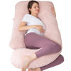 Picture of MOON PINE Pregnancy Pillow, U Shaped Full Body Pillow for Maternity Support, Sleeping Pillow with Cover for Pregnant Women (Dusty Pink)