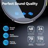 Picture of JMZOEY Wireless Lavalier Microphone for iPhone/Android/Camera/Laptop/iPad, 48KHz 24Bit, 200ft Range, Noise Cancellation, 25H Battery for Video Recording, Streaming, Podcast