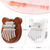 Picture of EASTROCK 8 Key Mini Kalimba, Finger Thumb Piano with Accessory Pendant Gift, Exquisite Finger Piano Ornaments Christmas Gift for Kid Adult Beginners（2 Packs)