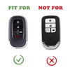Picture of TANDRIVE Key Fob Cover for (5 Buttons) Honda 2022 2023 2024 2025 Civic Accord HR-V Pilot CR-V, Silicone, 2-Pack, Black Blue