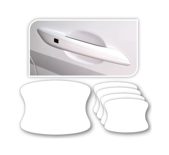 Picture of 3M 5pcs Car Door Handle Cup Protector/Sticker/Guard, 3M PPF(Paint Protection Film) Pro Series, Clear(Transparent), Anti Scratch, Universal Fit for Most Cars (Clear Pro/5pcs)