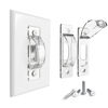 Picture of Wall Switch Guard, ILIVABLE Child Proof Light Switch Plate Covers Protects Your Lights from being Accidentally Turned On or Off by Children and Adults (Clear, 2 Pack)