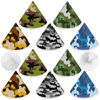 Picture of Timgle 10 Pcs Coral Velvet Pee Covers Baby Boy, Strong Water Absorption Pee Shield for Baby Boy, Reusable Pee Cap, Diaper Changing Accessory for Boys Newborn Gift (Camouflage)