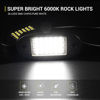 Picture of Hovano 20 Pods White Rock Lights 6000K Pure White 36 LEDs SMD Chips Super Bright Neon Underglow Light IP68 Waterproof for Pickup Trucks SUV UTV ATV RZR Car Boats (White)