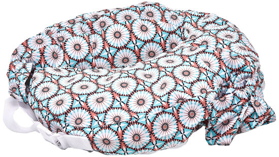 Picture of My Brest Friend Original Nursing Pillow Cover - Slipcovers for Baby - Adjustable Fit, Easy Care, Durable - Original Nursing Pillow Not Included, Coral