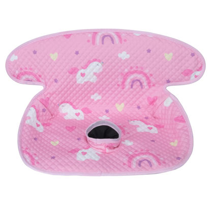 Picture of INFANZIA Dry Seat, Car Seat Protector Waterproof Carseat Liner Potty Training Toddlers, Baby and Infants, Piddle Pad for Carseats Strollers, Pink