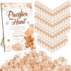 Picture of Thyle 51 Pcs Pacifier Hunt Baby Shower Games Include Pacifier Hunt Sign and 50 Acrylic Pacifiers for Baby Shower Game Decoration Gift Sets Gender Reveal Party Decor(Brown Bear)