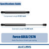 Picture of C16-21949 C16-21311 16 inch 60lb/267N Gas Strut Shock Lift Support Spring for Leer Camper Shell Truck Topper Cap Canopy Door Window Toolbox Snugtop Replacement Parts, SU1621311, Set of 2 by AUCLIDIS