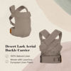 Picture of WildBird - Aerial Carrier - 7 to 45 lbs - for Moms, Dads & Caregivers - 100% Natural European Linen Fibers - Versatile & Adjustable - Large Size - Desert Lark Fabric